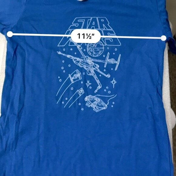 Star Wars Death Star X Wing Tie Fighter Millennium Falcon TShirt Kids X Small - Picture 7 of 8